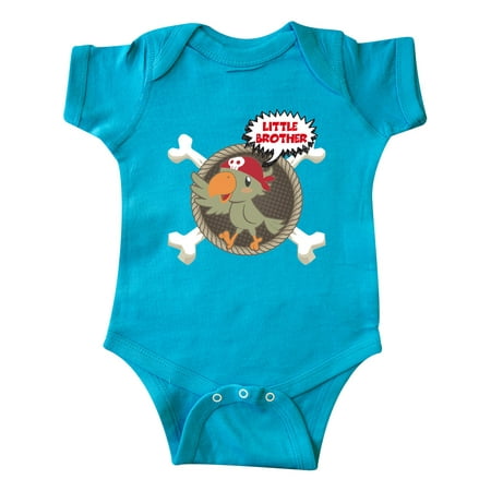 Inktastic Little Brother Pirate Gift Baby Boy Bodysuit