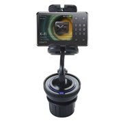 Unique Auto Cupholder and Suction Windshield Dual Purpose Mounting System for Creative Zen X-Fi with Wireless LAN - Flexible Holder System Includes Two Mount Options