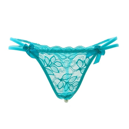 QWANG Sexy Pendant Lady Pearl G String V-String Women Panties Low Waist Underwear 
QWANG Sexy Pendant Lady Pearl G String V-String Women Panties Low Waist Underwear