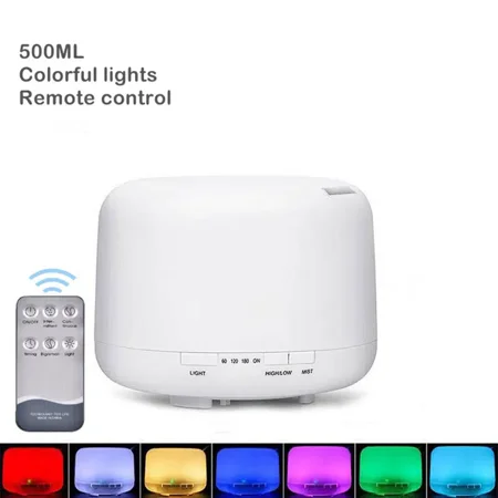 1pc 500ML/17.6OZ Air Humidifier Aroma Diffuser Aromatherapy Machine Remote Control Aromatherapy Machine Home Essential Oil Diffuser
1pc 500ML/17.6OZ Air Humidifier Aroma Diffuser Aromatherapy Machine Remote Control Aromatherapy Machine Home Essential Oil Diffuser