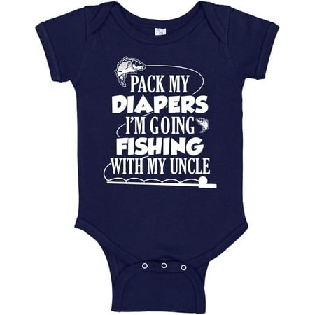 Pack My Diapers I m Going Fishing With My Uncle Baby Bodysuit One Piece or Toddler T-Shirt
Pack My Diapers I m Going Fishing With My Uncle Baby Bodysuit One Piece or Toddler T-Shirt