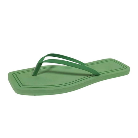 Mortilo Womens Shoes Summer Plus Size Flat Square Toe Slippers Fashion Casual Beach Slippers Flip Flops PU Flip Flops Green
Mortilo Womens Shoes Summer Plus Size Flat Square Toe Slippers Fashion Casual Beach Slippers Flip Flops PU Flip Flops Green