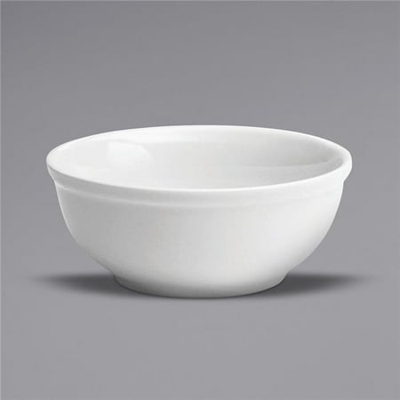 Buffalo F8000000761 15 oz Bright White Ware Rolled Edge Porcelain Cereal Bowl