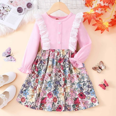 Tejiojio Girls and Toddlers Soft Cotton Clearance Spring Autumn Toddler Baby Girl Flower Mesh Bowknot Long Sleeve Dress Princess Dress
Tejiojio Girls and Toddlers Soft Cotton Clearance Spring Autumn Toddler Baby Girl Flower Mesh Bowknot Long Sleeve Dress Princess Dress