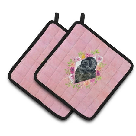 Carolines Treasures CK4163PTHD Newfoundland Pink Flowers Pair of Pot Holders 7.5HX7.5W multicolor
Carolines Treasures CK4163PTHD Newfoundland Pink Flowers Pair of Pot Holders 7.5HX7.5W multicolor
