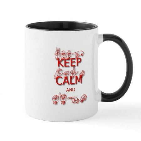 CafePress - Keep Calm And Sign In Sign Language Mugs - 11 oz Ceramic Mug - Novelty Coffee Tea Cup
CafePress - Keep Calm And Sign In Sign Language Mugs - 11 oz Ceramic Mug - Novelty Coffee Tea Cup
