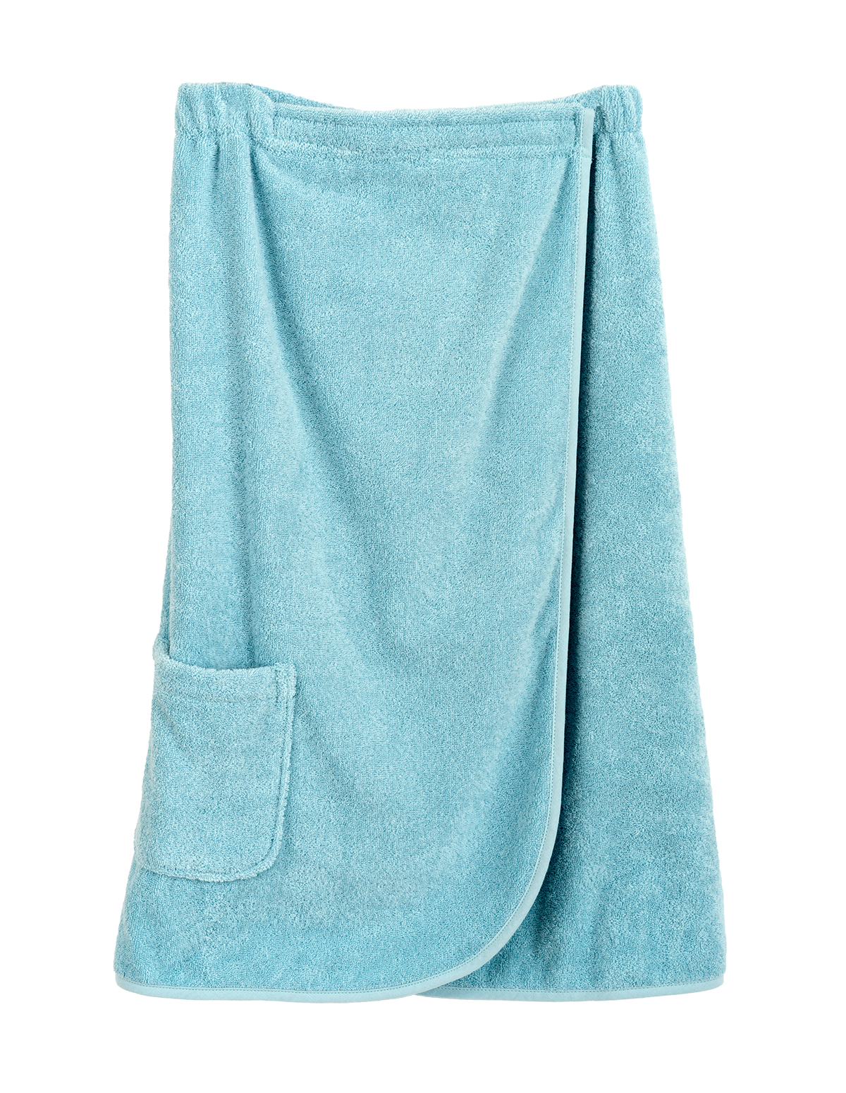 TowelSelections Women S Wrap Adjustable Cotton Terry Spa Shower Bath Gym Cover Up Small Blue