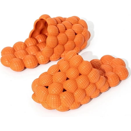 Bubble Slides Slippers for Women Men Funny Massage Slippers Golf Ball Slides Cloud Cushion Thick Sole Spa Slides Non-slip Stress Relief Reflexology Sandals Shower Bedroom Slippers(Caramel)
Bubble Slides Slippers for Women Men Funny Massage Slippers Golf Ball Slides Cloud Cushion Thick Sole Spa Slides Non-slip Stress Relief Reflexology Sandals Shower Bedroom Slippers(Caramel)