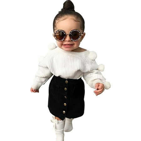 IZhansean 2PCS Toddler Baby Girl Autumn Winter Clothes Sweater Tops+Mini Skirt Outfits Set White 2-3 Years
IZhansean 2PCS Toddler Baby Girl Autumn Winter Clothes Sweater Tops+Mini Skirt Outfits Set White 2-3 Years