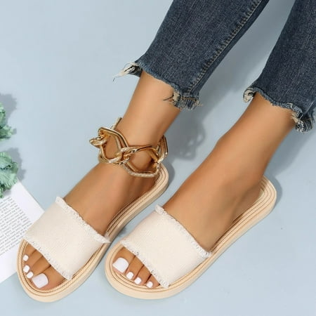 Cathalem Sandals for Women Espadrille Designer Ladies Flat Solid Color One Foot Wear Beach Slippers Womens Size 11 Shoes Sandals Beige 7.5
Cathalem Sandals for Women Espadrille Designer Ladies Flat Solid Color One Foot Wear Beach Slippers Womens Size 11 Shoes Sandals Beige 7.5