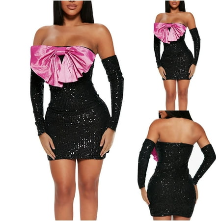 Leesechin Clearance Women Mini Skirt Bag Hip Short Pajamas Bump Color Slim One Line Shoulder Collarless Nightclub Party Dress Pajamas
Leesechin Clearance Women Mini Skirt Bag Hip Short Pajamas Bump Color Slim One Line Shoulder Collarless Nightclub Party Dress Pajamas