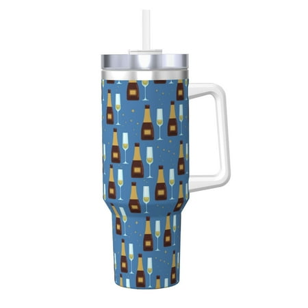 Susaid Bottle And Glass Print Indoor Outdoor Straw Lid 40oz Ice Bully With Handle Stainless Steel Cup for Home Office and Car
Susaid Bottle And Glass Print Indoor Outdoor Straw Lid 40oz Ice Bully With Handle Stainless Steel Cup for Home Office and Car