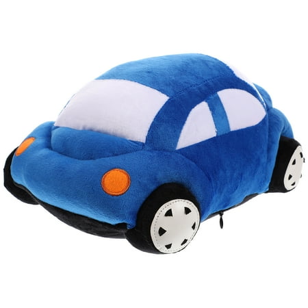 Lovely Blue Imitation Car Stuffed Toy Cartoon Cozy Pillow for Adults Children