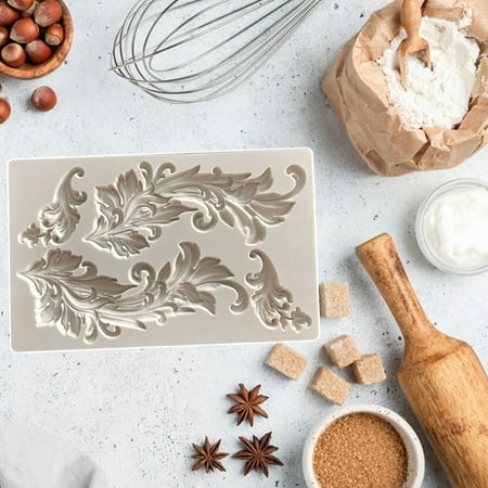 Cake Mold Food Grade High Temperature Resistant Non-stick Reusable Fine Workmanship DIY Crafts Long Lasting Relief Flourish Silicone Fondant Mold for Bakery
Cake Mold Food Grade High Temperature Resistant Non-stick Reusable Fine Workmanship DIY Crafts Long Lasting Relief Flourish Silicone Fondant Mold for Bakery
