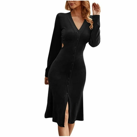 Dresses for Women 2022 Valentines Dress for Women Women s Fashion Autumn/Winter New Small Formal Dress Long-Sleeved V-Style Clothing 2022 Summer Dresses Prom Dresses for Teens Black XL
Dresses for Women 2022 Valentines Dress for Women Women s Fashion Autumn/Winter New Small Formal Dress Long-Sleeved V-Style Clothing 2022 Summer Dresses Prom Dresses for Teens Black XL