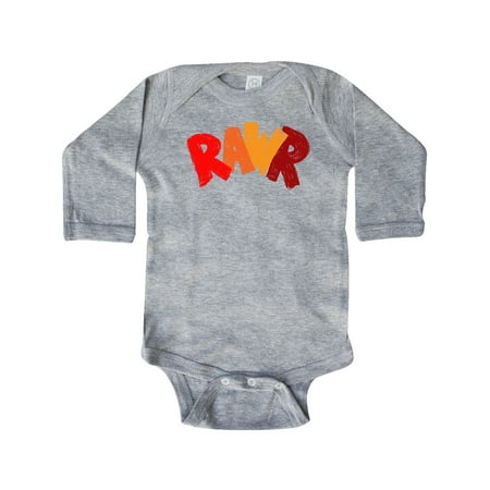 Inktastic Rawr Distressed Text in Red and Orange Gift Baby Boy or Baby Girl Long Sleeve Bodysuit
Inktastic Rawr Distressed Text in Red and Orange Gift Baby Boy or Baby Girl Long Sleeve Bodysuit