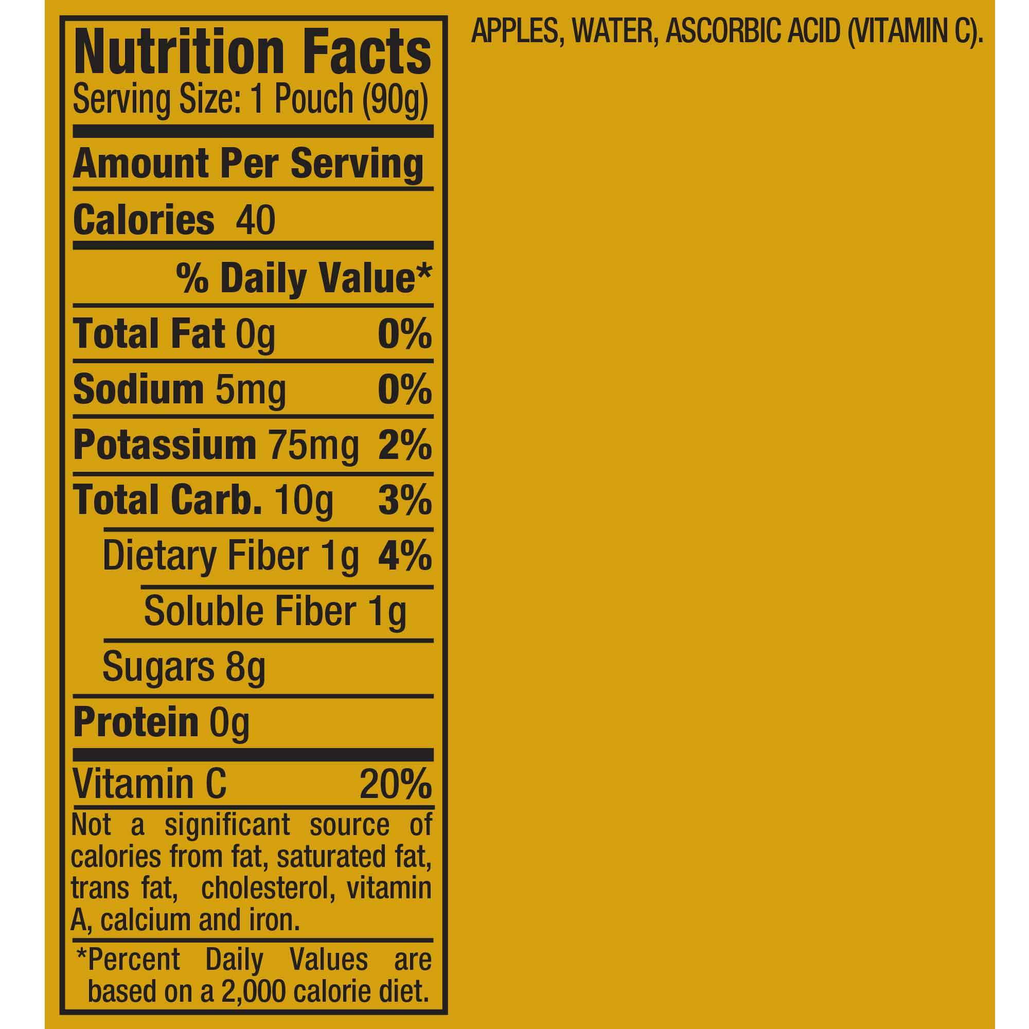 Motts Natural Applesauce cups count