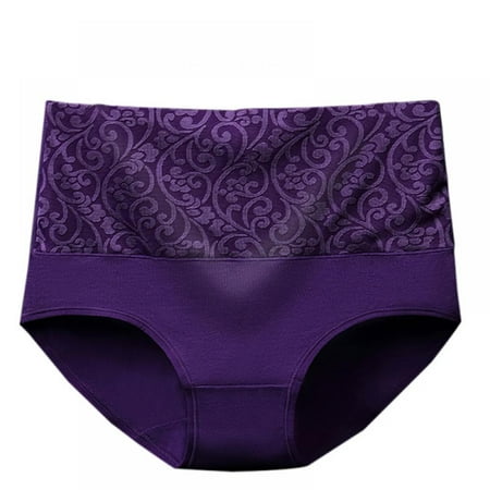 Wisremt Women s Pure Cotton Breathable Briefs L-3XL High Waist Tummy Control Jacquard Panty 1Pack
Wisremt Women s Pure Cotton Breathable Briefs L-3XL High Waist Tummy Control Jacquard Panty 1Pack