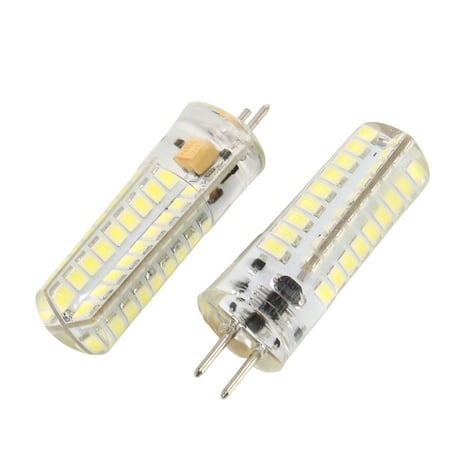 

2x 6.5W GY6.35 LED Bulbs 72 2835 SMD LED 320lm 50W Halogen Lamps Equivalent Dimmable Pure White 6000K 360 Degree Beam Angle Silicone Corn Bulb