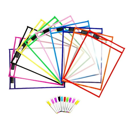 Portable Dry Wipe Pocket Transparent Dry Erase File Bag Teacher Organization Supplies For Children Adult Reusable Pvc C High Permeability PET Material (high Temperature R 
Portable Dry Wipe Pocket Transparent Dry Erase File Bag Teacher Organization Supplies For Children Adult Reusable Pvc C High Permeability PET Material (high Temperature R