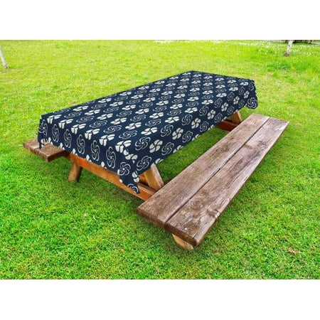 Geometric Outdoor Tablecloth Monochrome Floral Arrangement Pinwheel Inspired Design Abstract Natural Decorative Washable Fabric Picnic Table Cloth 58 X 84 Inches Dark Blue Cream by Ambesonne
Geometric Outdoor Tablecloth Monochrome Floral Arrangement Pinwheel Inspired Design Abstract Natural Decorative Washable Fabric Picnic Table Cloth 58 X 84 Inches Dark Blue Cream by Ambesonne