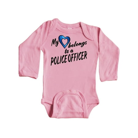 Inktastic My Heart Belongs to a Police Officer with Blue Heart Gift Baby Boy or Baby Girl Long Sleeve Bodysuit
Inktastic My Heart Belongs to a Police Officer with Blue Heart Gift Baby Boy or Baby Girl Long Sleeve Bodysuit