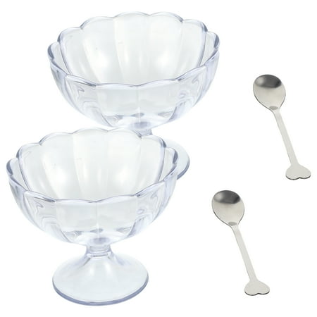 2pcs Clear Dessert Footed Cup Large-capacity Dessert Goblet Portable Milk Mousse Bowl with Spoon
2pcs Clear Dessert Footed Cup Large-capacity Dessert Goblet Portable Milk Mousse Bowl with Spoon