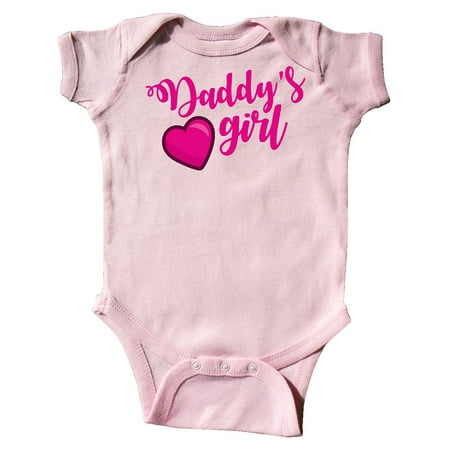 Inktastic Valentine s Day Daddy s Girl with Heart Outfit Gift Baby Girl Bodysuit