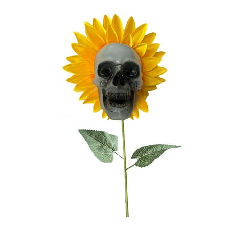 Wozhidaoke desk SKULL HEAD SUNFLOWER GARDEN valentines day decor computer desk