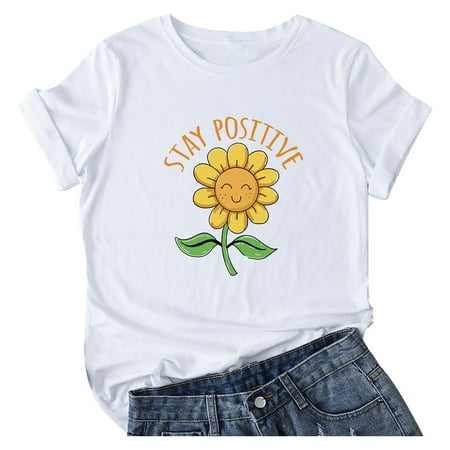 Mrat Short Sleeve V-Neck Blouses Short Sleeve Off The Shoulder Tops for Women Ladies Casual Loose Round Round Neck Printed Short Sleeve T-Shirt Tops Short Sleeve Short Sleeve Scrub Tops Female
Mrat Short Sleeve V-Neck Blouses Short Sleeve Off The Shoulder Tops for Women Ladies Casual Loose Round Round Neck Printed Short Sleeve T-Shirt Tops Short Sleeve Short Sleeve Scrub Tops Female