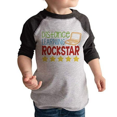 7 ate 9 Apparel Distance Learning Rockstar School Grey Shirt 
7 ate 9 Apparel Distance Learning Rockstar School Grey Shirt