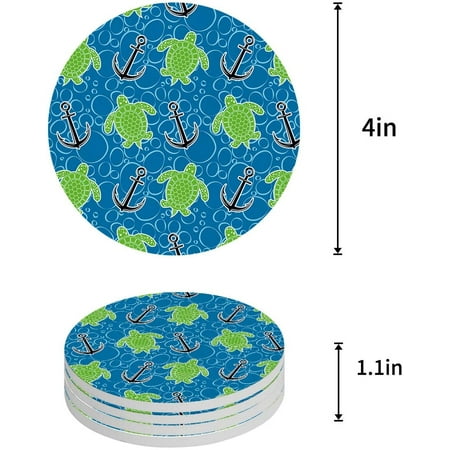 KXMDXA Anchor Turtle Set of 8 Round Coaster for Drinks Absorbent Ceramic Stone Coasters Cup Mat with Cork Base for Home Kitchen Room Coffee Table Bar Decor
KXMDXA Anchor Turtle Set of 8 Round Coaster for Drinks Absorbent Ceramic Stone Coasters Cup Mat with Cork Base for Home Kitchen Room Coffee Table Bar Decor