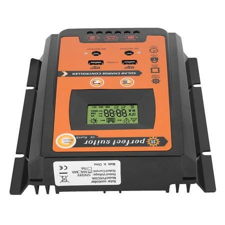 Brrnoo Solar Charge Controller MPPT Solar Charge Controller 12V/24V 30A50A MPPT Solar Charge Controller Solar Panel Battery Regulator Dual USB LCD Display
Brrnoo Solar Charge Controller MPPT Solar Charge Controller 12V/24V 30A50A MPPT Solar Charge Controller Solar Panel Battery Regulator Dual USB LCD Display