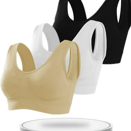 3 Pcs Women‘s Comfortable Thin Padless Sports Bras Single Layer Solid Wireless Cami Intimates Bras Women‘s Lingerie & Underwear
3 Pcs Women‘s Comfortable Thin Padless Sports Bras Single Layer Solid Wireless Cami Intimates Bras Women‘s Lingerie & Underwear