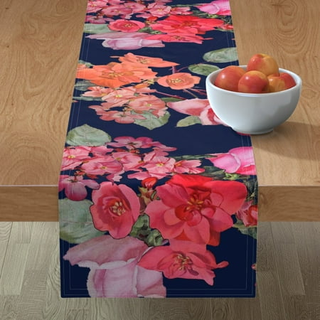 Cotton Sateen Table Runner 72 - Vintage Roses Navy Large Print Floral Big Flowers Pattern Garden Botanical Spring Kitchen Girly Print Custom Table Linens by Spoonflower
Cotton Sateen Table Runner 72 - Vintage Roses Navy Large Print Floral Big Flowers Pattern Garden Botanical Spring Kitchen Girly Print Custom Table Linens by Spoonflower