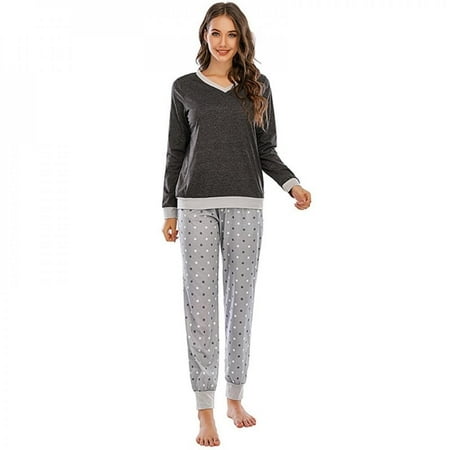 Fantadool Long-sleeved Ladies Home Service Wave Point Autumn and Winter Pajamas Sleep Pants Set Pajamasia Two-piece Set
Fantadool Long-sleeved Ladies Home Service Wave Point Autumn and Winter Pajamas Sleep Pants Set Pajamasia Two-piece Set
