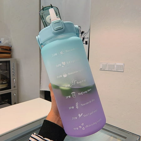 1pc Large Capacity Gradient Color Plastic Straw Sports Fitness Water Cup 67.63oz/2L Outdoor Portable Water Bottle Straw Cup
1pc Large Capacity Gradient Color Plastic Straw Sports Fitness Water Cup 67.63oz/2L Outdoor Portable Water Bottle Straw Cup