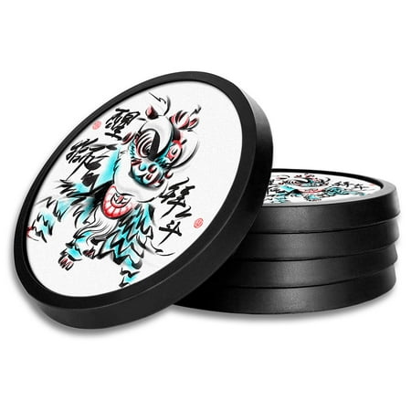 Silicone Non-Slip Drink Coasters with Removable Printed Absorbent Felt Pad - Set of 4 - Felt Pen Dragon
Silicone Non-Slip Drink Coasters with Removable Printed Absorbent Felt Pad - Set of 4 - Felt Pen Dragon