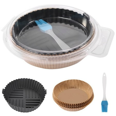 

Fryer Paper Liners Set Air Fryer Paper Liner Non-Stick Mat Steamer Round Paper Baking Mats Kitchen Tools Baking Accessories