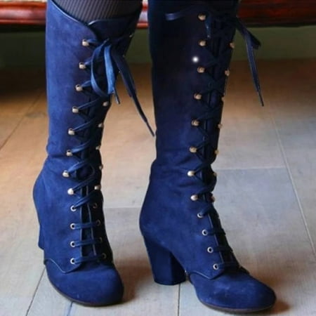 Bxzhiri Women Fashion Casual Vintage Retro Mid-Calf Boots Lace Up Thick Heels Shoes
Bxzhiri Women Fashion Casual Vintage Retro Mid-Calf Boots Lace Up Thick Heels Shoes