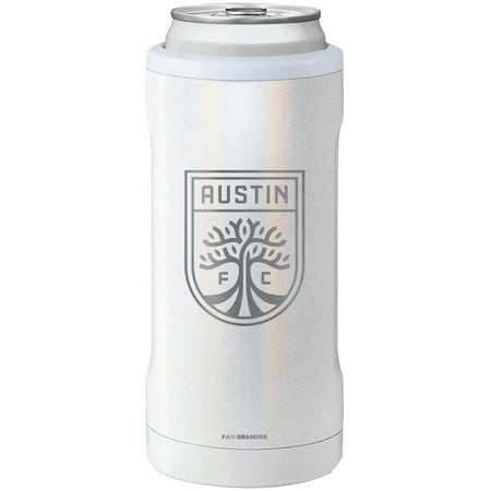 BruMate White Austin FC 12oz. Hopsulator Slim Can Cooler