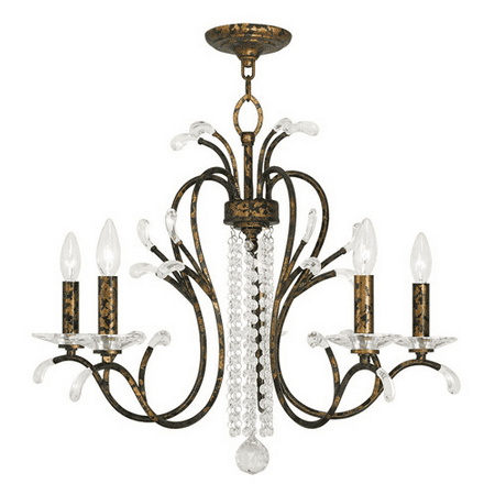 Chandeliers 5 Light With Clear Crystals Hand Applied Venetian Golden Bronze size 26 in 300 Watts - World of Crystal
Chandeliers 5 Light With Clear Crystals Hand Applied Venetian Golden Bronze size 26 in 300 Watts - World of Crystal