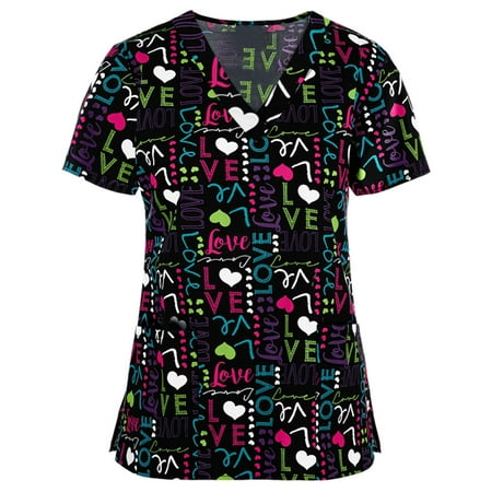 Working Uniforms Scrub Tops V Neck Floral Printed Crewneck Short Sleeve Tee Vintage Flannel Shirts
Working Uniforms Scrub Tops V Neck Floral Printed Crewneck Short Sleeve Tee Vintage Flannel Shirts