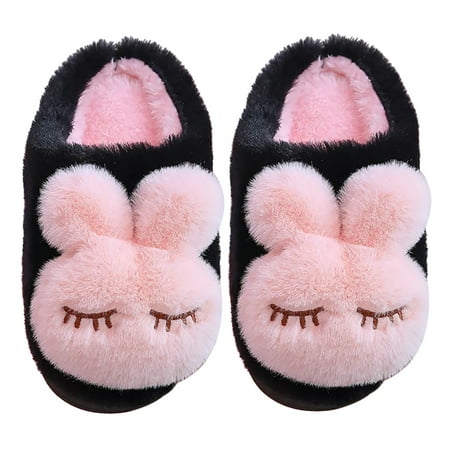 Uposao Winter Warm Furry Slippers Cute Cosy Fluffy Indoor Household Cotton Shoes Black Pink for Size 30/31
Uposao Winter Warm Furry Slippers Cute Cosy Fluffy Indoor Household Cotton Shoes Black Pink for Size 30/31