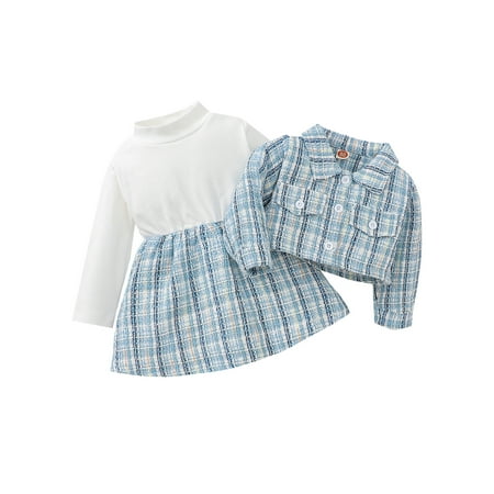 Musuos Baby Girl Long Sleeve Cardigan Coat Plaid Dress Tutu Skirt Party Formal Outfits
Musuos Baby Girl Long Sleeve Cardigan Coat Plaid Dress Tutu Skirt Party Formal Outfits