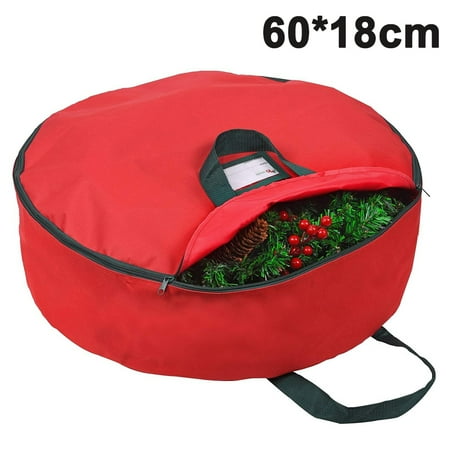 Christmas Wreath Storage Bag Artificial Wreath Container - Garland Holiday Xmas Wreaths Holder Sturdy Handles Strong Oxford Red
Christmas Wreath Storage Bag Artificial Wreath Container - Garland Holiday Xmas Wreaths Holder Sturdy Handles Strong Oxford Red