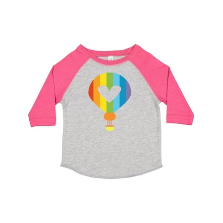 Inktastic Rainbow Hot Air Balloon Gift Toddler Boy or Toddler Girl T-Shirt