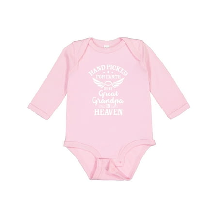 Inktastic Handpicked for Earth by My Great Grandpa in Heaven Gift Baby Boy or Baby Girl Long Sleeve Bodysuit
Inktastic Handpicked for Earth by My Great Grandpa in Heaven Gift Baby Boy or Baby Girl Long Sleeve Bodysuit