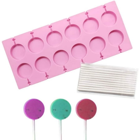 Round Lollipop Molds Chocolate Hard Candy Silicone Mold With 25Pcs/Pack Lolly Sticks
Round Lollipop Molds Chocolate Hard Candy Silicone Mold With 25Pcs/Pack Lolly Sticks
