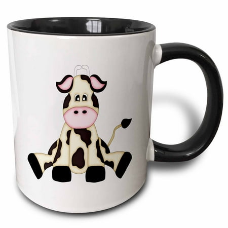 3dRose Cute Black and White Sitting Cow Illustration - Two Tone Black Mug 11-ounce
3dRose Cute Black and White Sitting Cow Illustration - Two Tone Black Mug 11-ounce